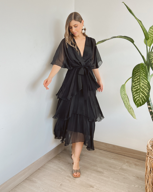 VESTIDO PRIMIA ROMINA NEGRO
