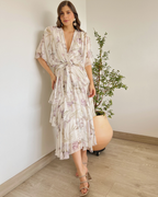 VESTIDO PRIMIA ROMINA FLORAL VIOLETA