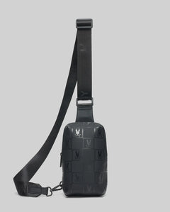 PSYCHO BUNNY BOLSO CRUZADO CON ACABADO DE GOMA PSYCHO BUNNY