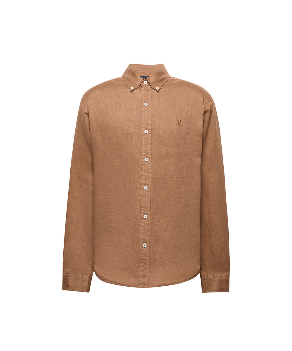 PSYCHO BUNNY CAMISAS HOMBRE MARRON