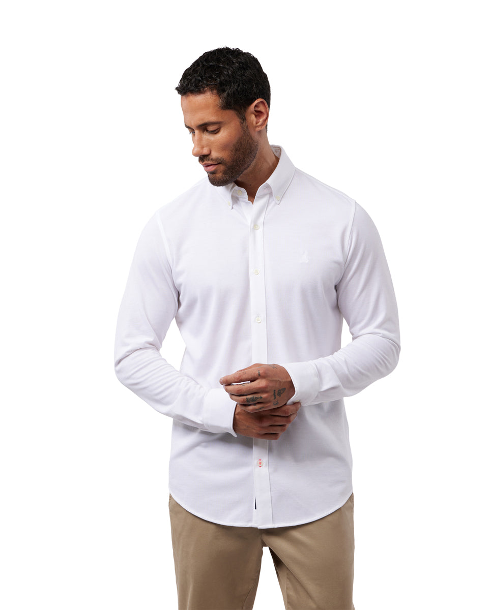 PSYCHO BUNNY CAMISAS HOMBRE BLANCO