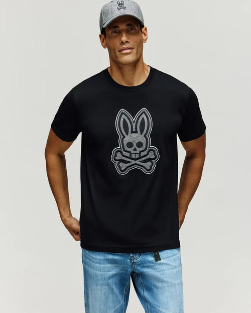 PSYCHO BUNNY CAMISETAS HOMBRE NEGRO