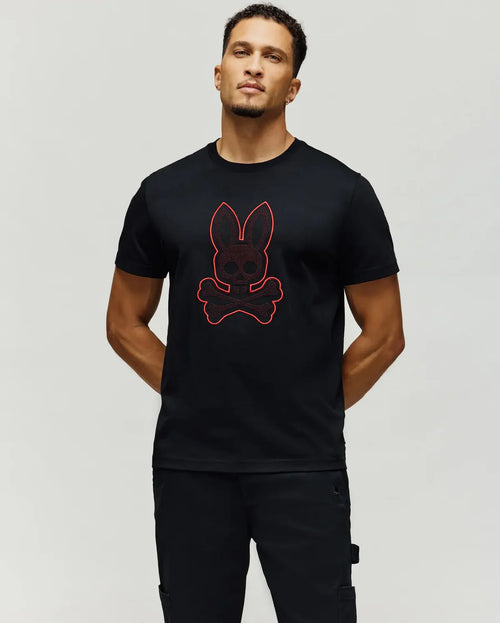 PSYCHO BUNNY CAMISETAS HOMBRE NEGRO