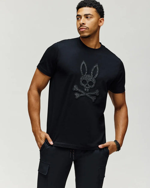 PSYCHO BUNNY CAMISETAS HOMBRE NEGRO