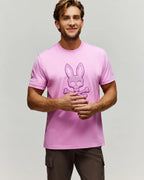 PSYCHO BUNNY CAMISETAS HOMBRE ROSADO
