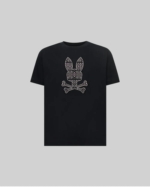 PSYCHO BUNNY CAMISETAS HOMBRE NEGRO