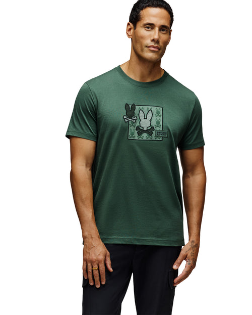 PSYCHO BUNNY CAMISETAS HOMBRE VERDE