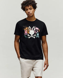 PSYCHO BUNNY CAMISETAS HOMBRE NEGRO