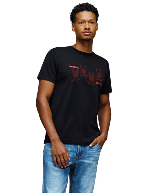 PSYCHO BUNNY CAMISETAS HOMBRE NEGRO