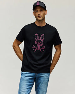 PSYCHO BUNNY CAMISETAS HOMBRE NEGRO