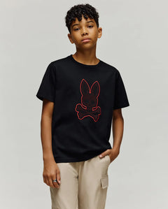 PSYCHO BUNNY CAMISETAS NIÑO NEGRO