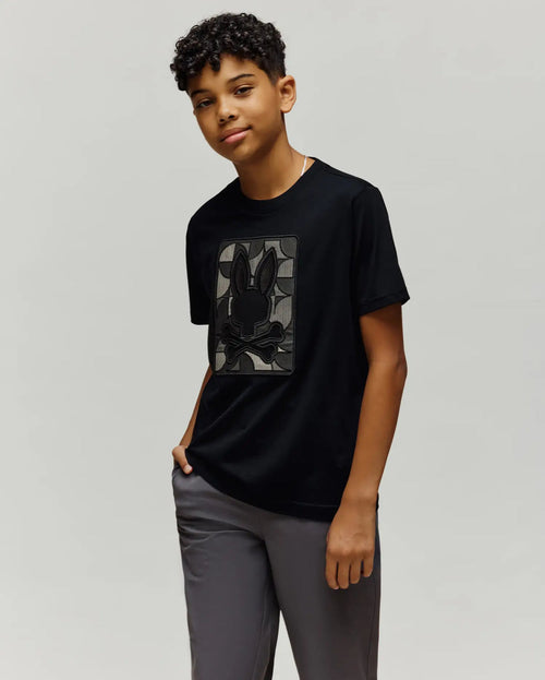 PSYCHO BUNNY CAMISETAS NIÑO NEGRO