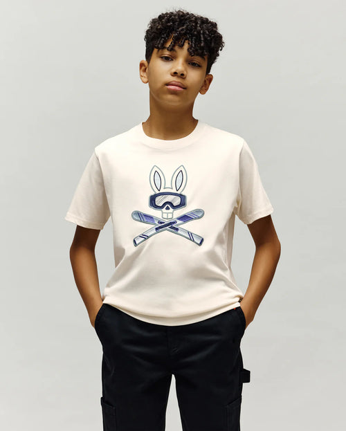 PSYCHO BUNNY CAMISETAS NIÑO BLANCO