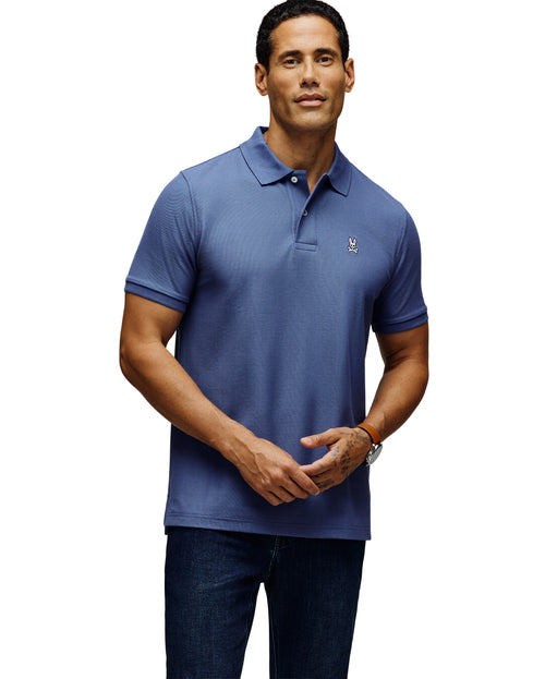 PSYCHO BUNNY CAMISETA TIPO POLO HOMBRE AZUL