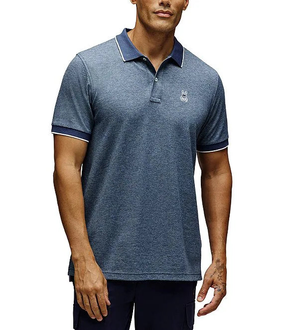 PSYCHO BUNNY CAMISETA TIPO POLO HOMBRE AZUL
