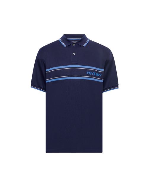 PSYCHO BUNNY CAMISETA TIPO POLO HOMBRE AZUL