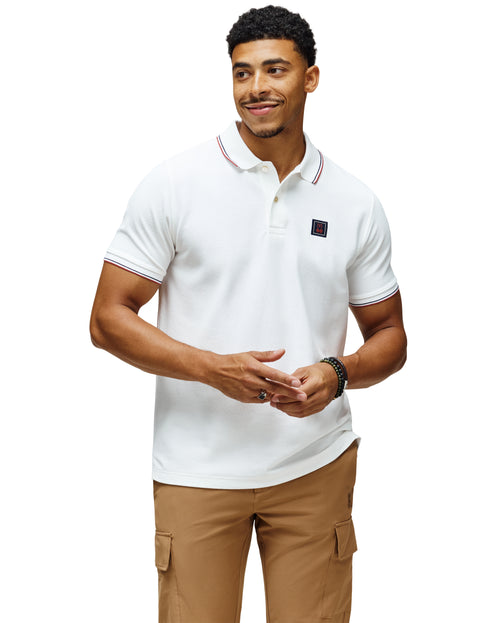 PSYCHO BUNNY CAMISETA TIPO POLO HOMBRE BLANCO