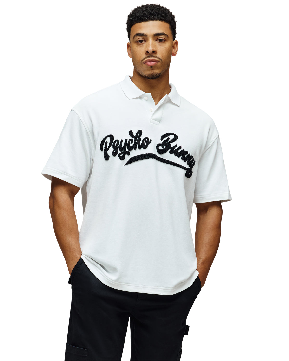 PSYCHO BUNNY CAMISETA TIPO POLO HOMBRE BLANCO
