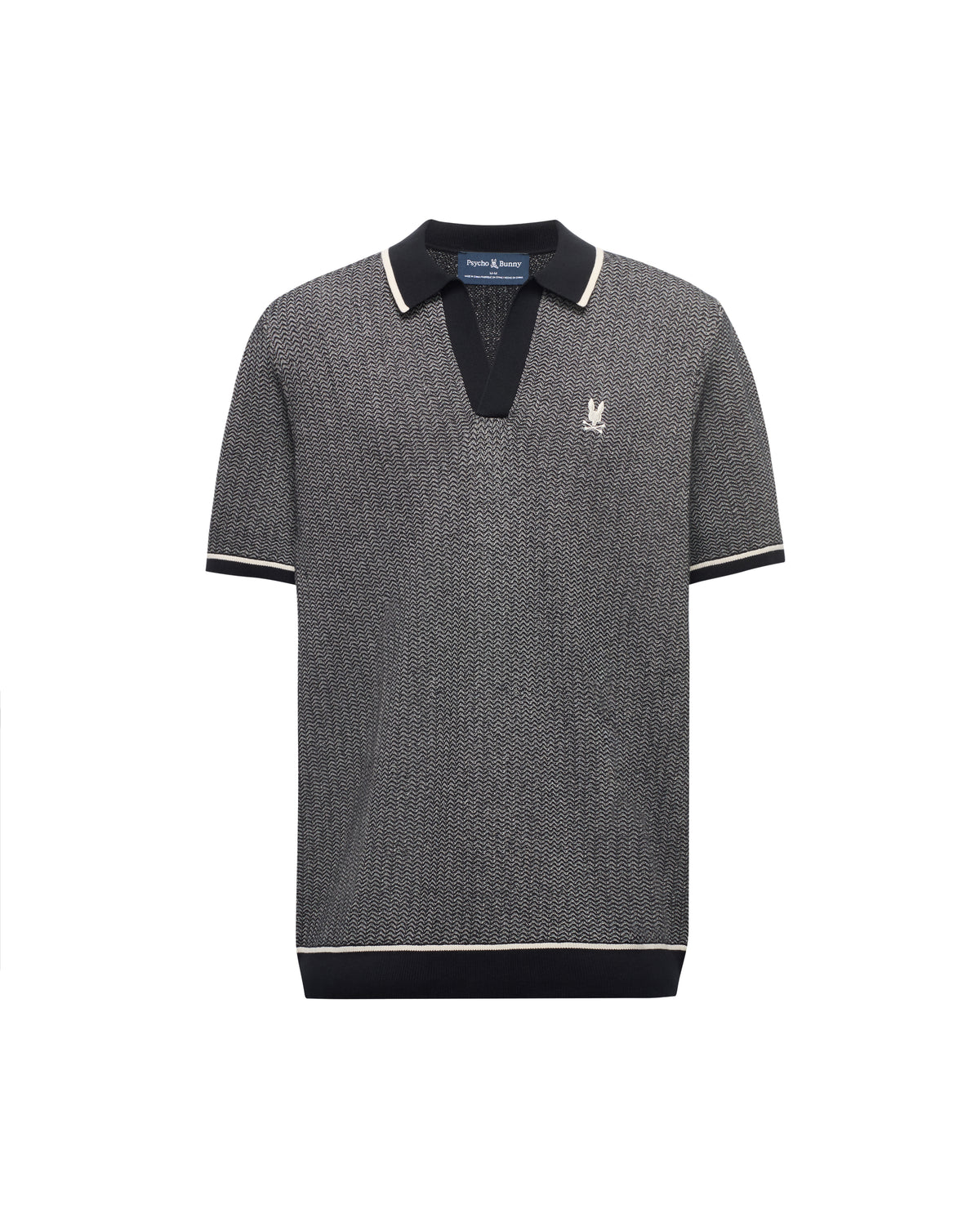 PSYCHO BUNNY CAMISETA TIPO POLO HOMBRE GRIS