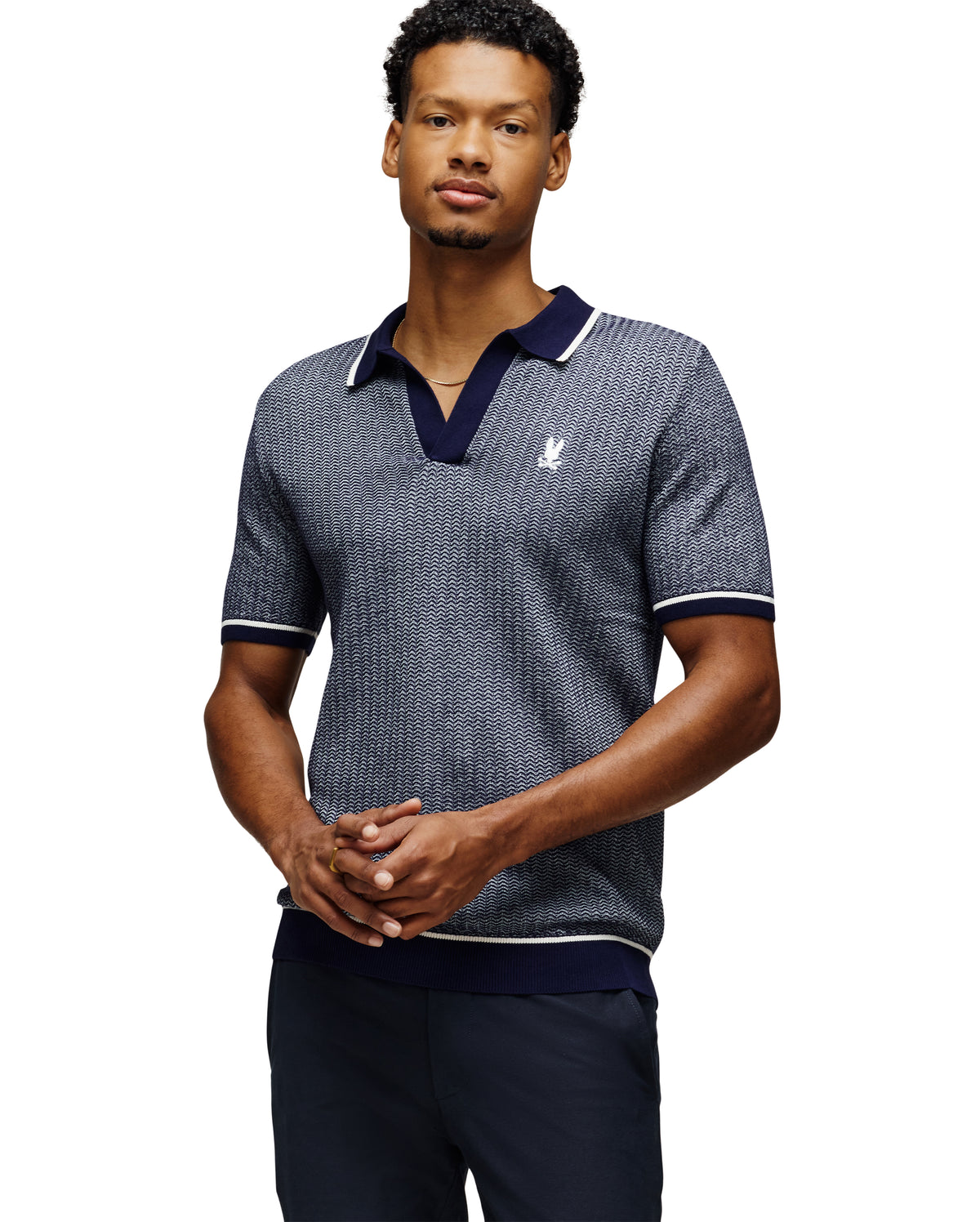 PSYCHO BUNNY CAMISETA TIPO POLO HOMBRE AZUL