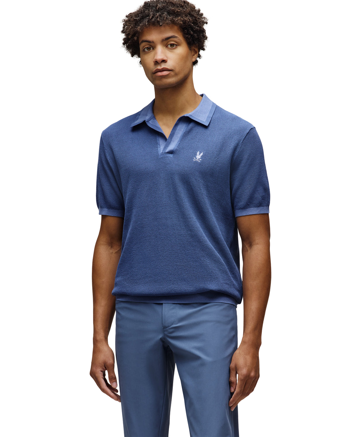 PSYCHO BUNNY CAMISETA TIPO POLO HOMBRE AZUL