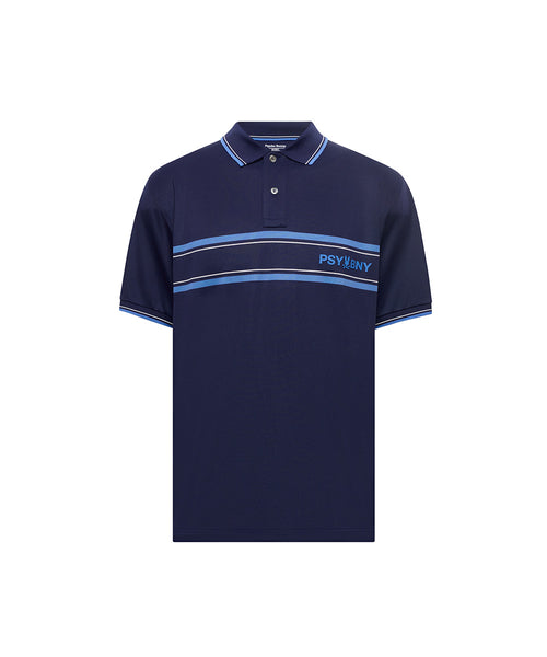 PSYCHO BUNNY CAMISETA TIPO POLO NIÑO AZUL