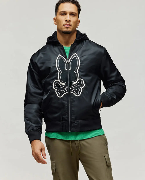PSYCHO BUNNY CHAQUETAS Y BUZOS HOMBRE NEGRO