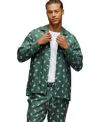 PSYCHO BUNNY CONJUNTO DE PIJAMA PARA HOMBRE VERDE