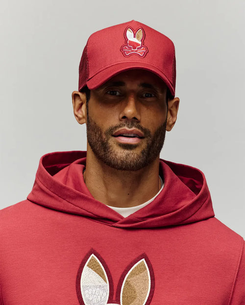 PSYCHO BUNNY GORRA HOMBRE FANTASIA ROJO