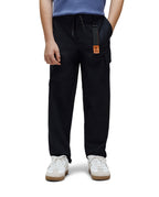 PSYCHO BUNNY PANTALÓN CARGO GREEN VALLEY PARA NIÑO NIÑO NEGRO B0P199E200BLK
