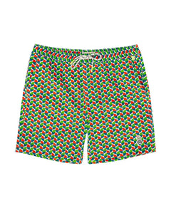 psycho bunny pantaloneta de baño niño fantasia verde