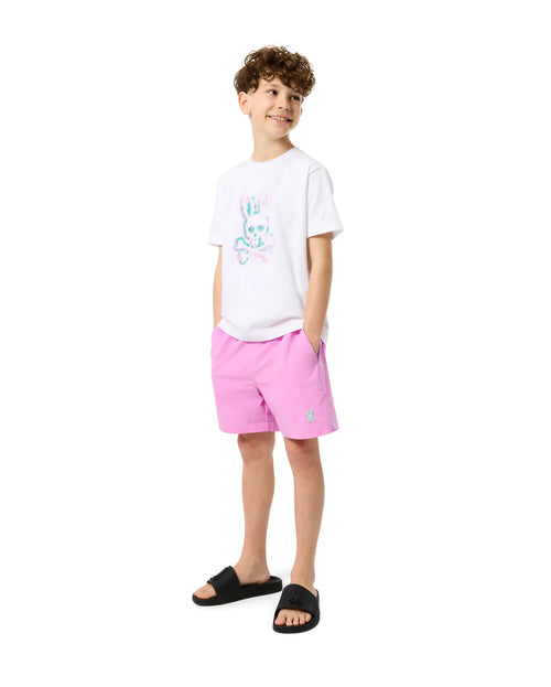 psycho bunny pantaloneta de baño niño hidrocrómico violeta