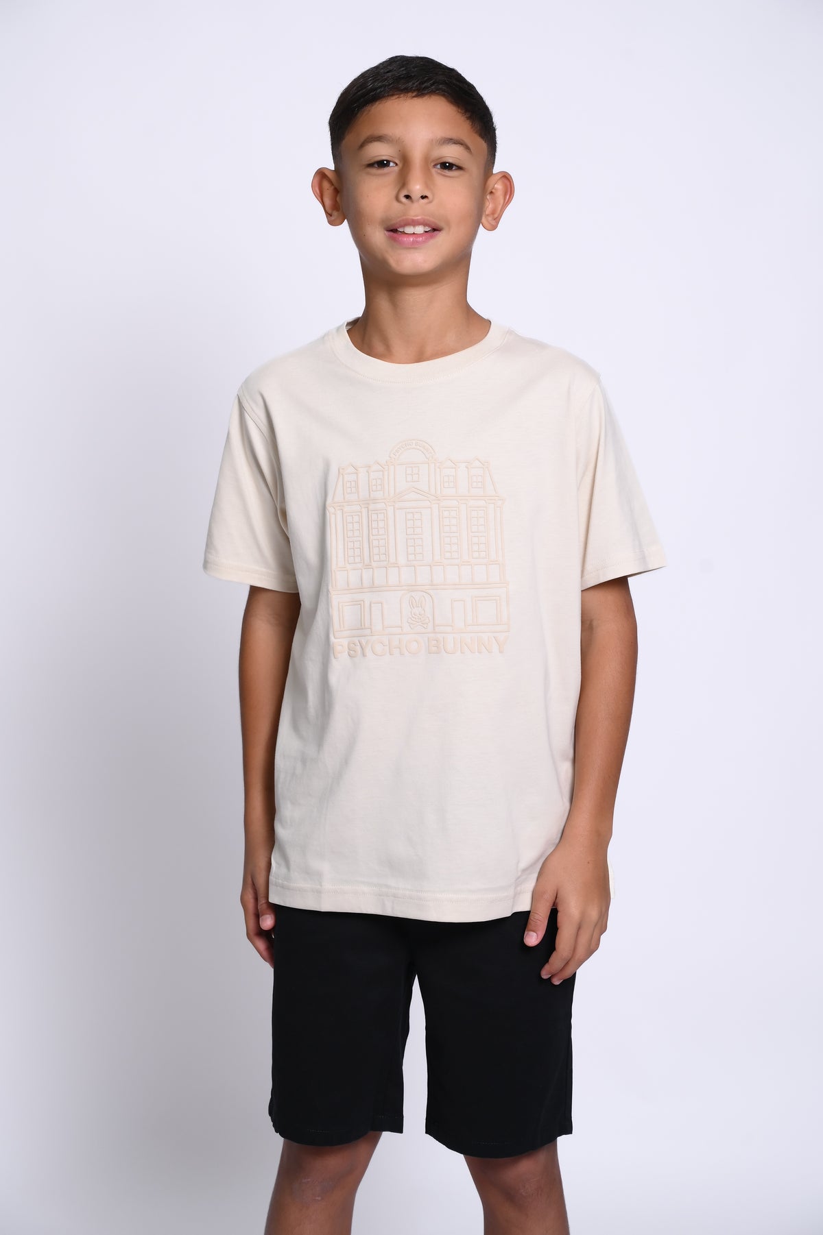 PSYCHO BUNNY CAMISETA NIÑO FANTASIA BEIGE