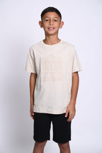 PSYCHO BUNNY CAMISETA NIÑO FANTASIA BEIGE