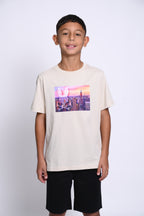 PSYCHO BUNNY CAMISETA NIÑO FANTASIA BEIGE
