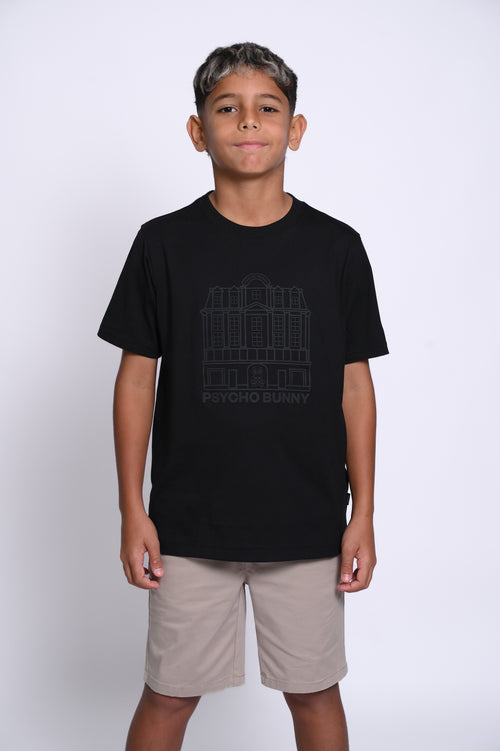PSYCHO BUNNY CAMISETA NIÑO FANTASIA NEGRO