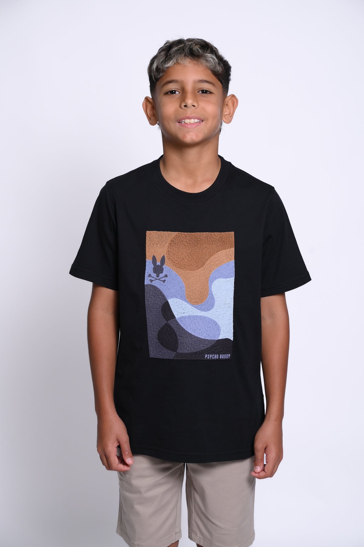 PSYCHO BUNNY CAMISETA NIÑO FANTASIA NEGRO