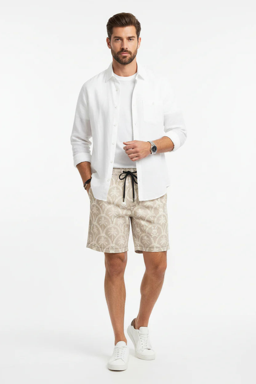 BERMUDA PSYCHO BUNNY PARA HOMBRE COLOR BLANCO MB0700017250