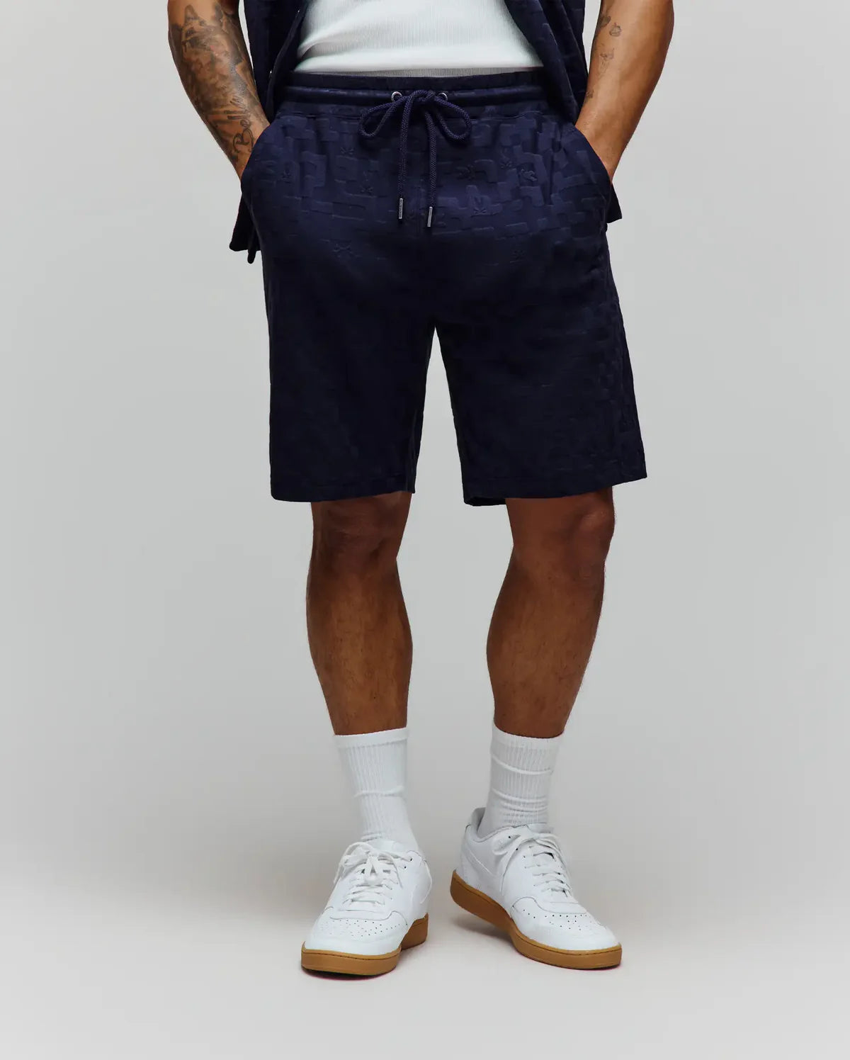 PSYCHO BUNNY BERMUDA JACQUARD JOSH PARA CABALLERO HOMBRE AZUL MB0900055423