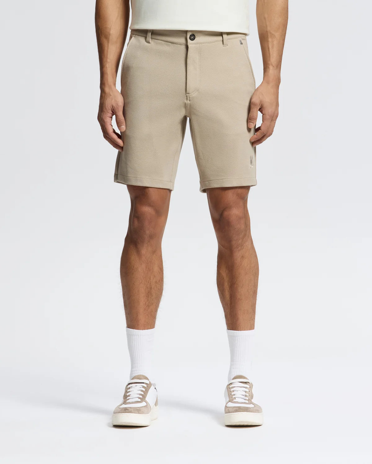 PSYCHO BUNNY BERMUDA PUNTO SHIRO PARA CABALLERO HOMBRE BEIGE B6R585F200250