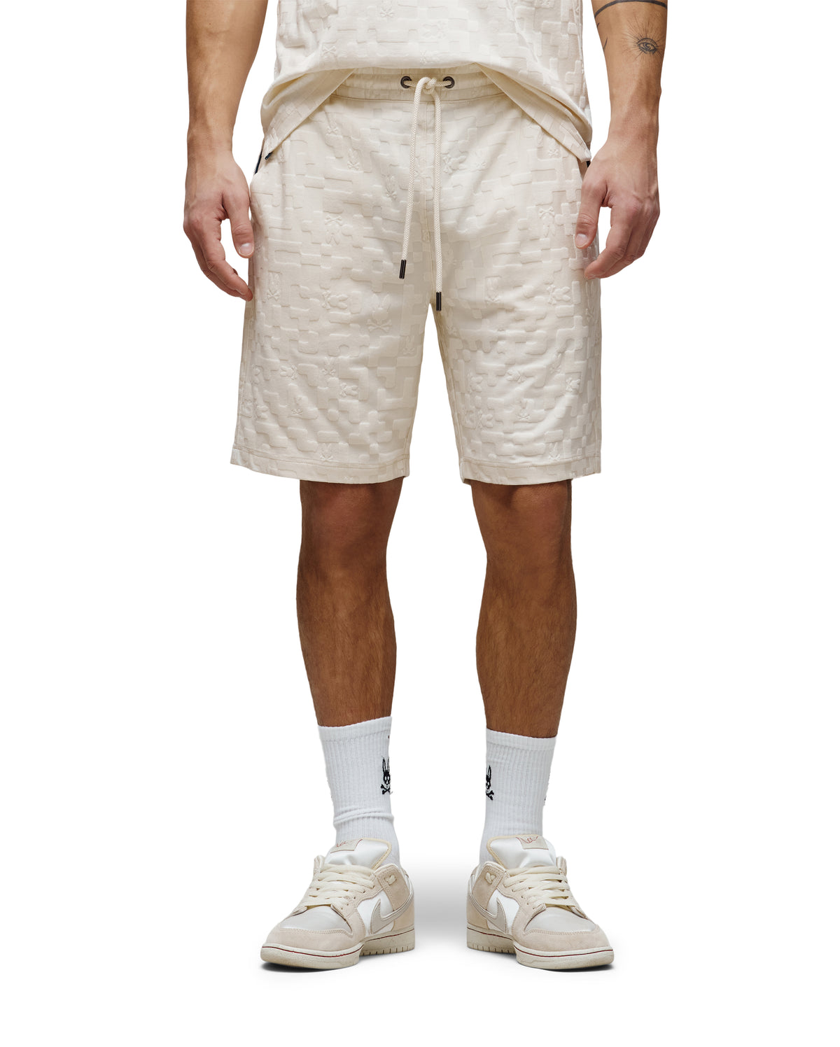 PSYCHO BUNNY BERMUDA JACQUARD JOSH PARA CABALLERO HOMBRE BEIGE MB0900055250