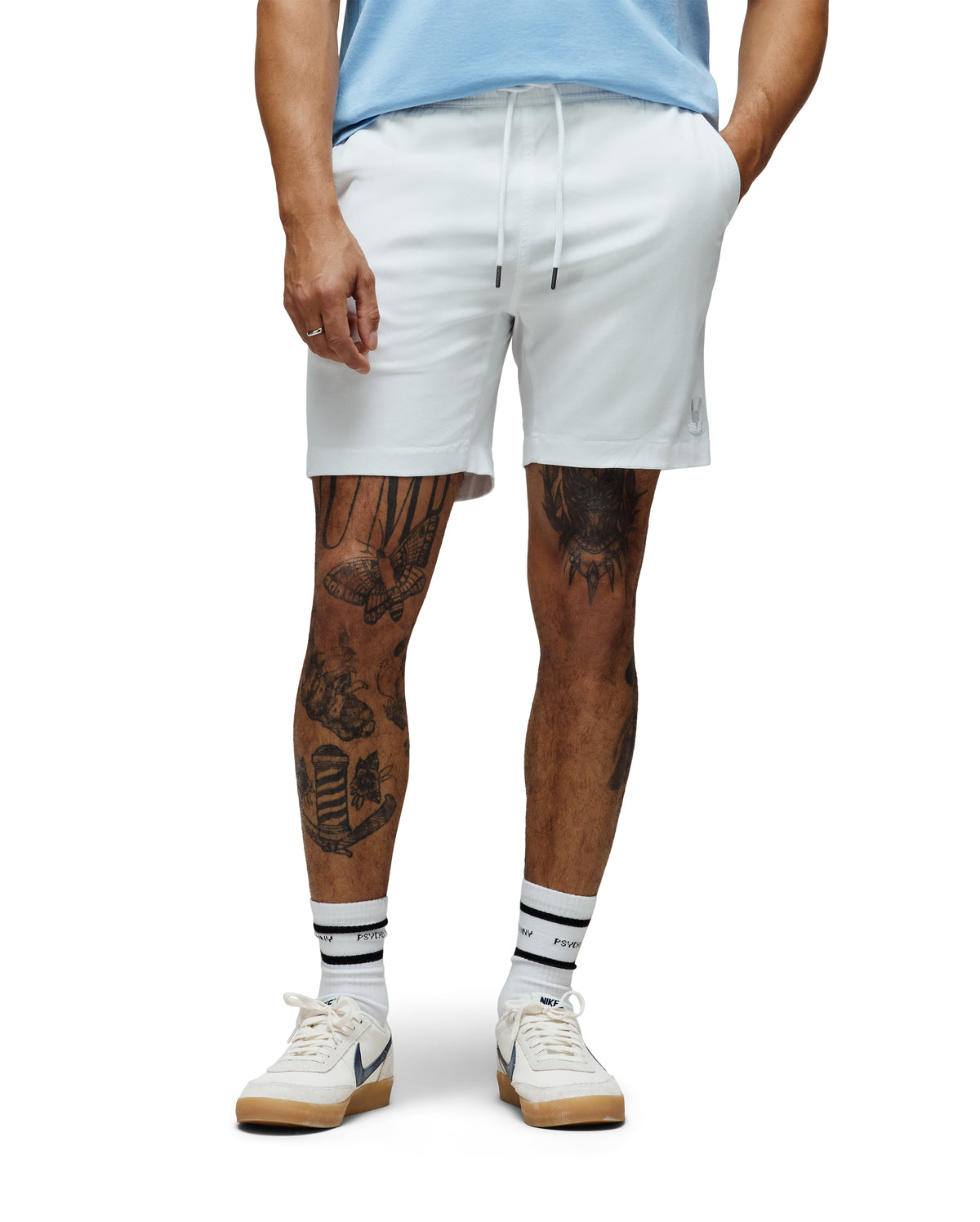 PSYCHO BUNNY BERMUDA TENCEL STRETCH WILLIS PARA CABALLERO HOMBRE BLANCO B6R584F200100