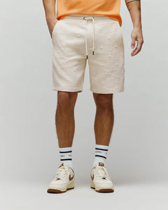 PSYCHO BUNNY BERMUDA DEPORTIVO JACQUARD DUSTIN PARA CABALLERO HOMBRE BEIGE MB0900052250