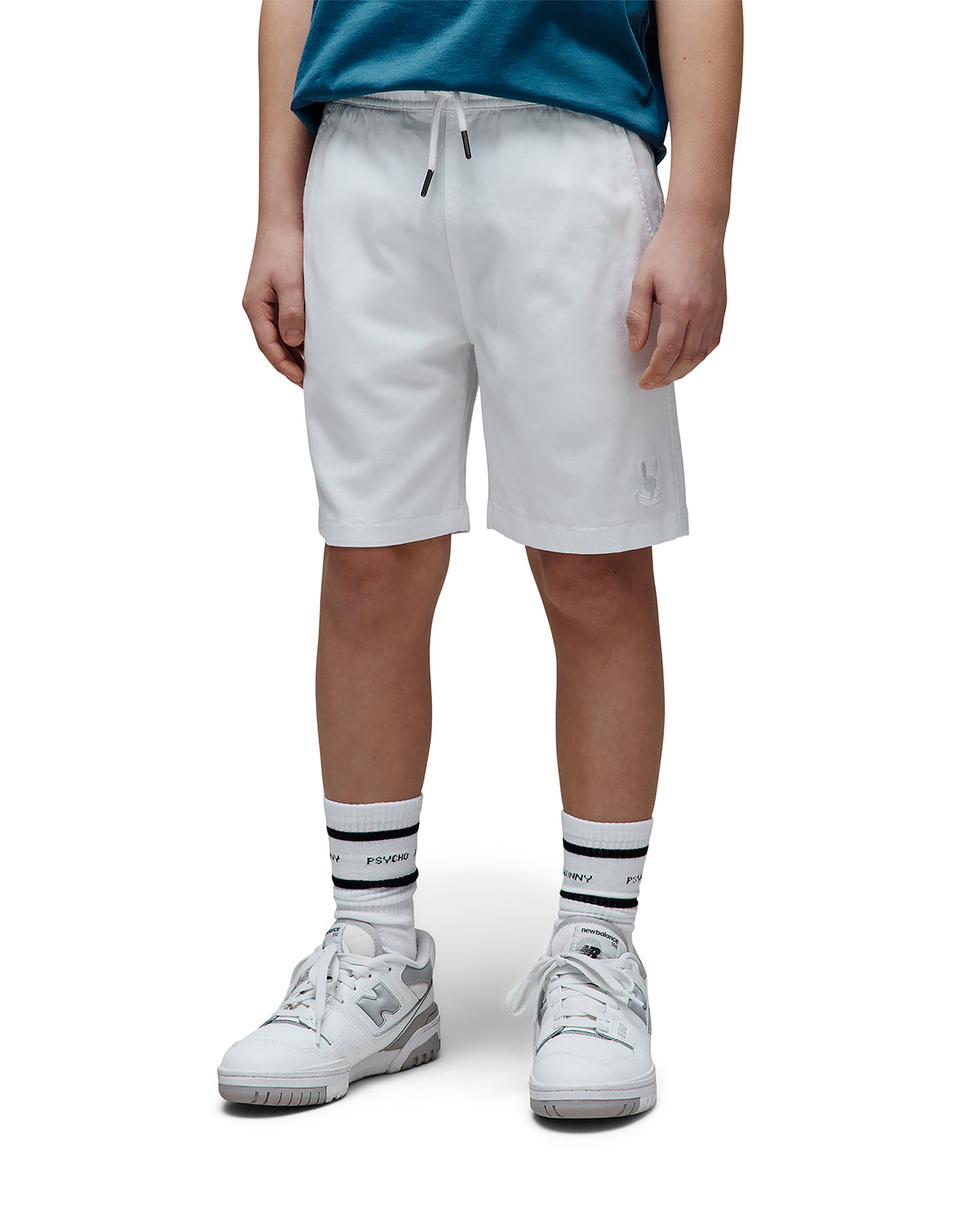 PSYCHO BUNNY BERMUDA TENCEL STRETCH WILLIS PARA NIÑO NIÑO BLANCO B0R584F200100