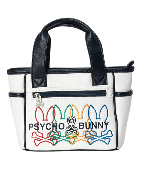 BOLSO PSYCHO BUNNY PARA HOMBRE COLOR BLANCO PBMG6AB7WHT