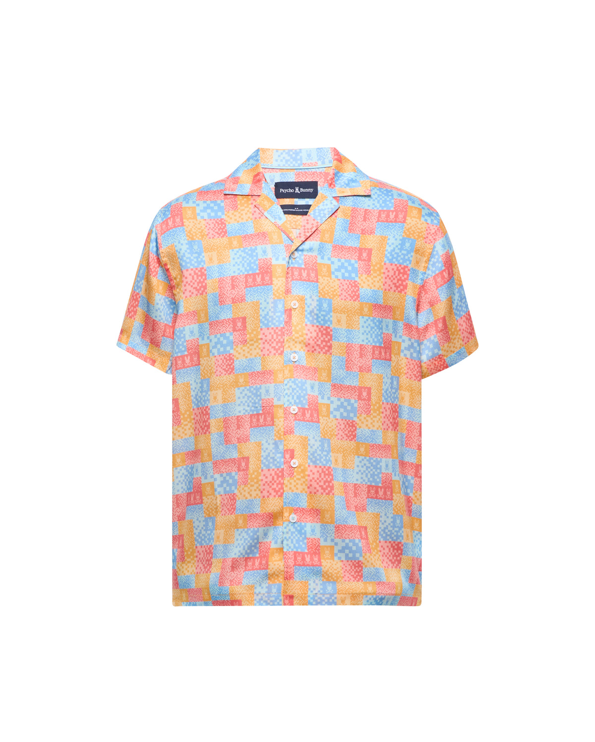 PSYCHO BUNNY CAMISA MANGA CORTA TENCEL OLIVIER PARA CABALLERO HOMBRE NARANJA MT0300151805