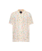 CAMISA M/C PSYCHO BUNNY PARA NIÑO COLOR BLANCO KT0300010250