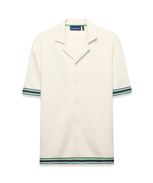 CAMISA M/C PSYCHO BUNNY PARA NIÑO COLOR BLANCO KT0500076250