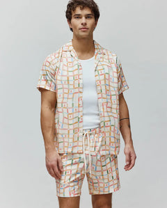 CAMISA M/C PSYCHO BUNNY PARA HOMBRE COLOR BLANCO MT0300079250