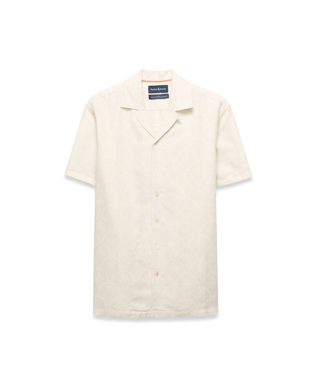 CAMISA M/C PSYCHO BUNNY PARA HOMBRE COLOR BLANCO MT0300133250